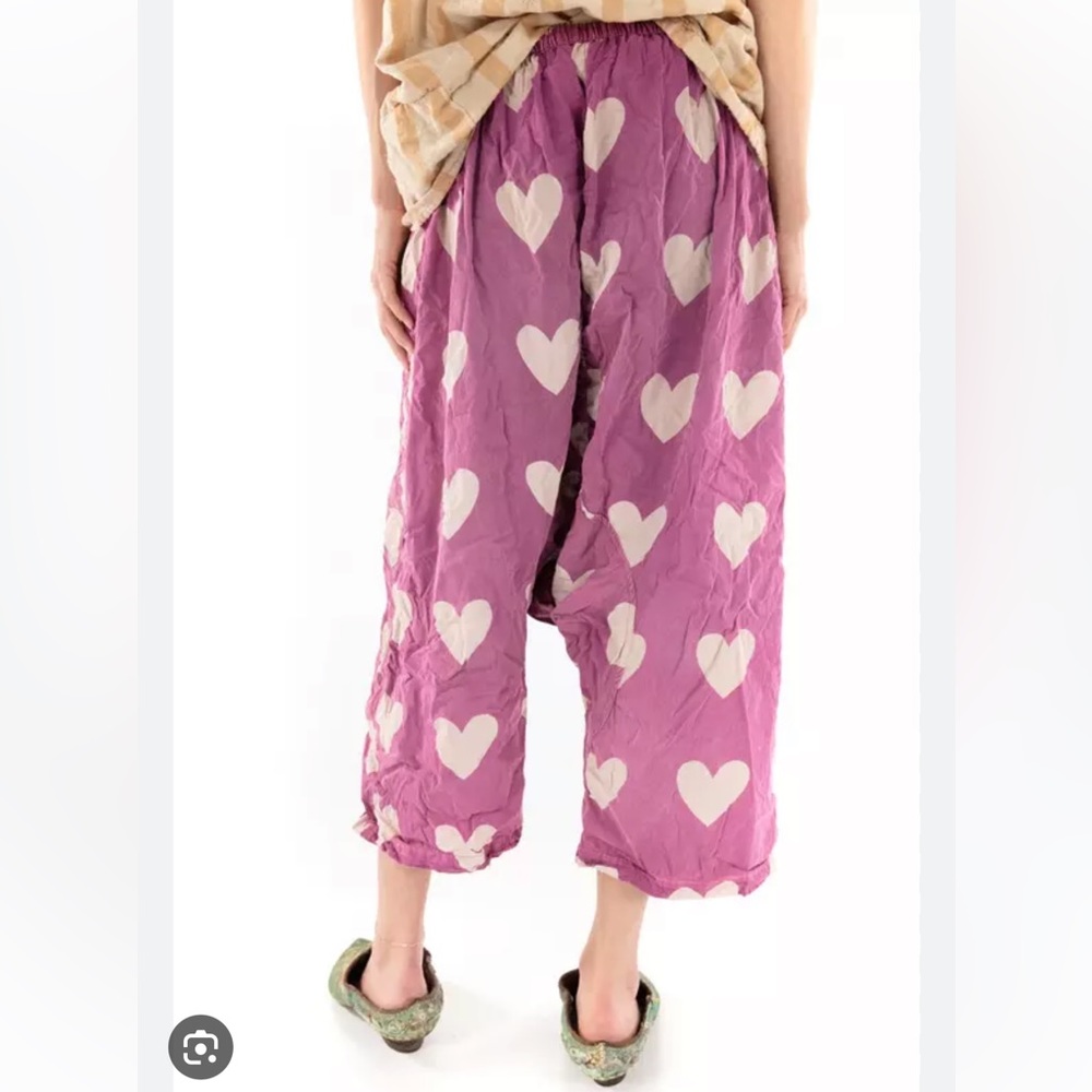 Magnolia Pearl dark pink Heart Pants - Picture 2 of 6